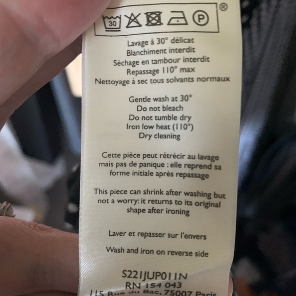 Sézane Alicia skirt Black polka dots - Picture 5 of 6